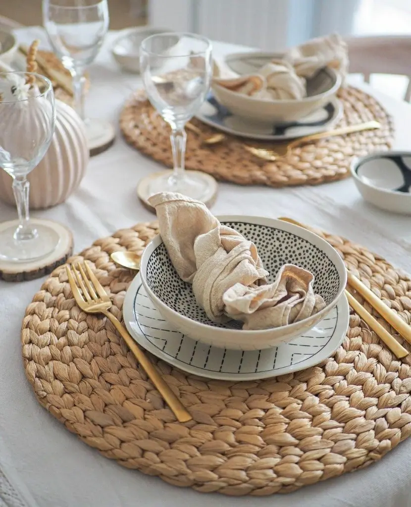 Individuales de mimbre x4