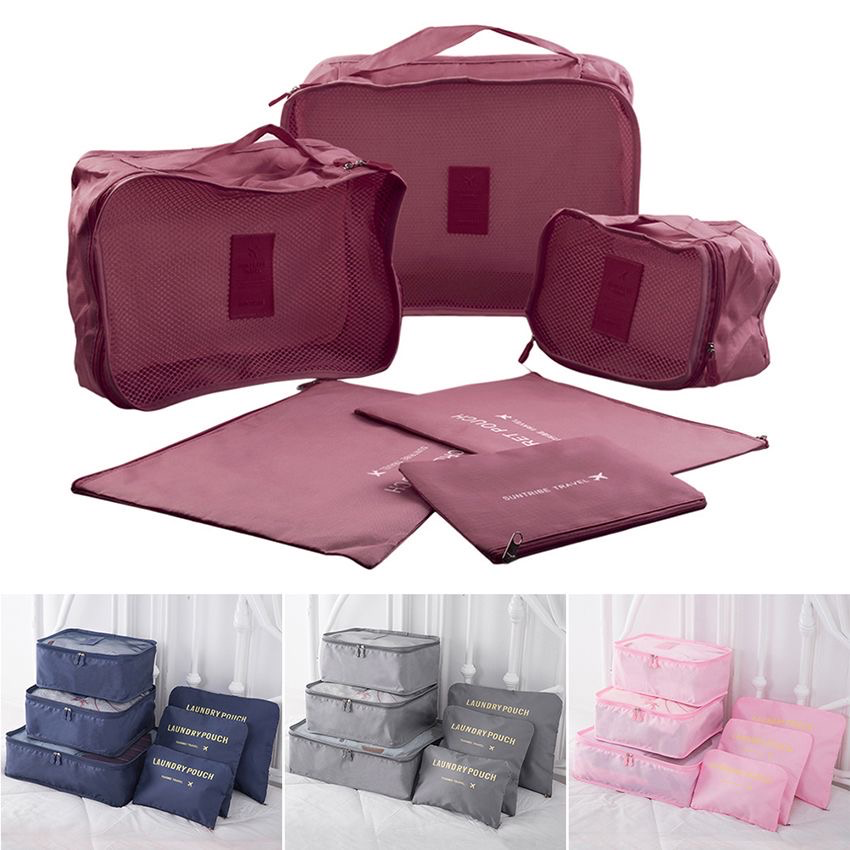 Set organizador de viaje x6 