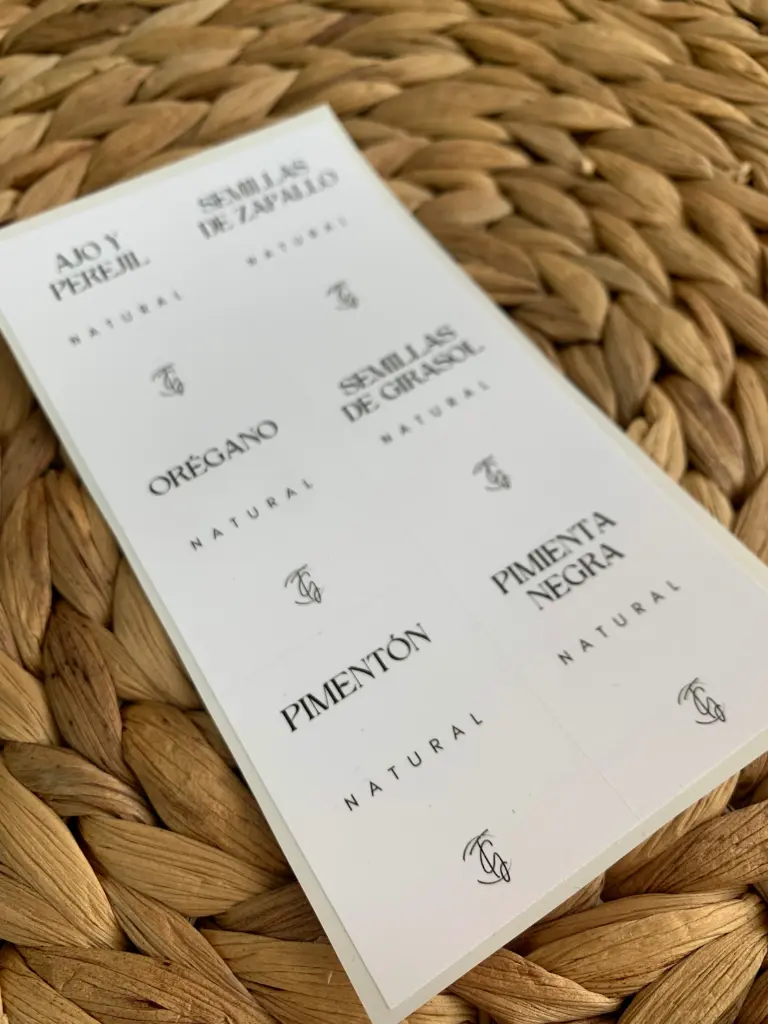 Etiqueta especieros x 6