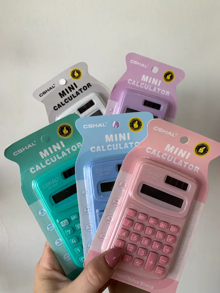 Mini calculadora  (Blanco)
