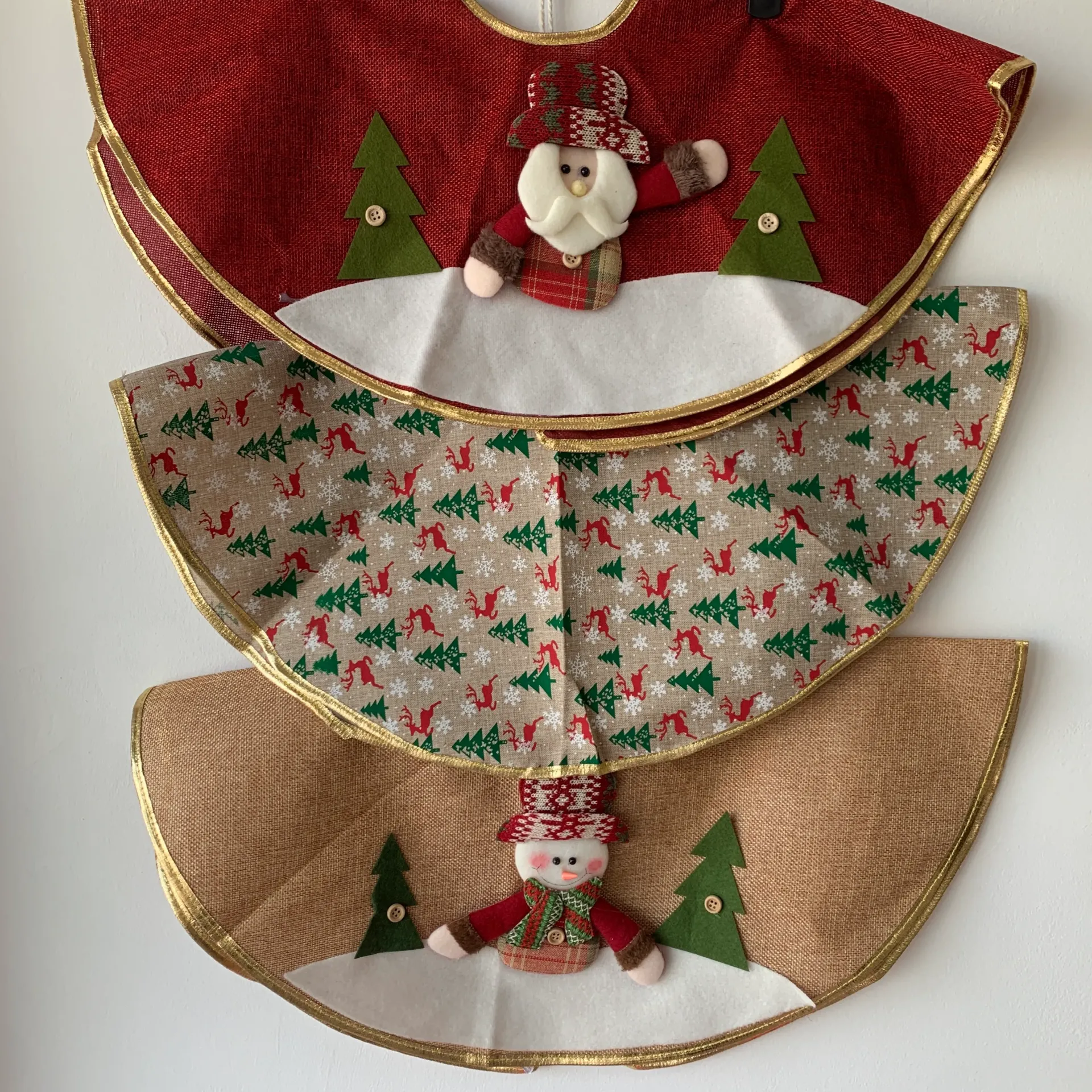 Funda para base de arbolito (Rojo papa noel)