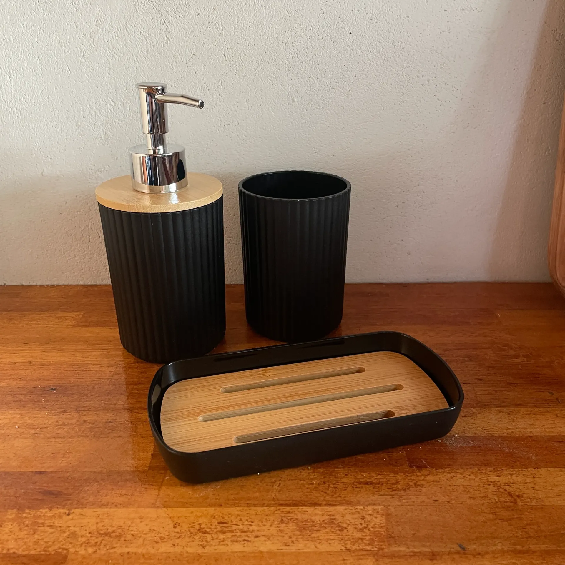 Set de accesorios 3 piezas NEGRO 