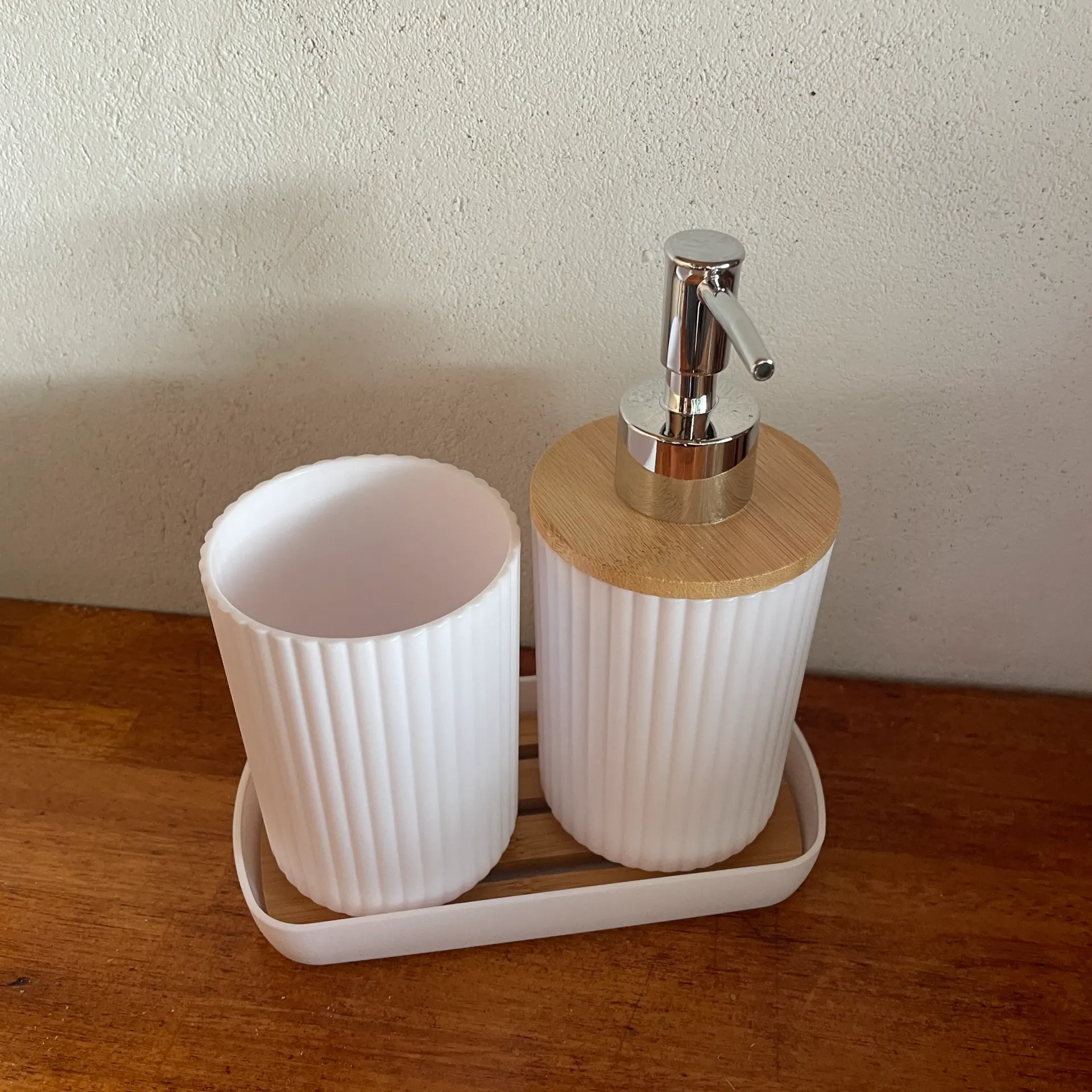 Set de accesorios 3 piezas BLANCO