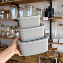 Set x3 contenedores Gris