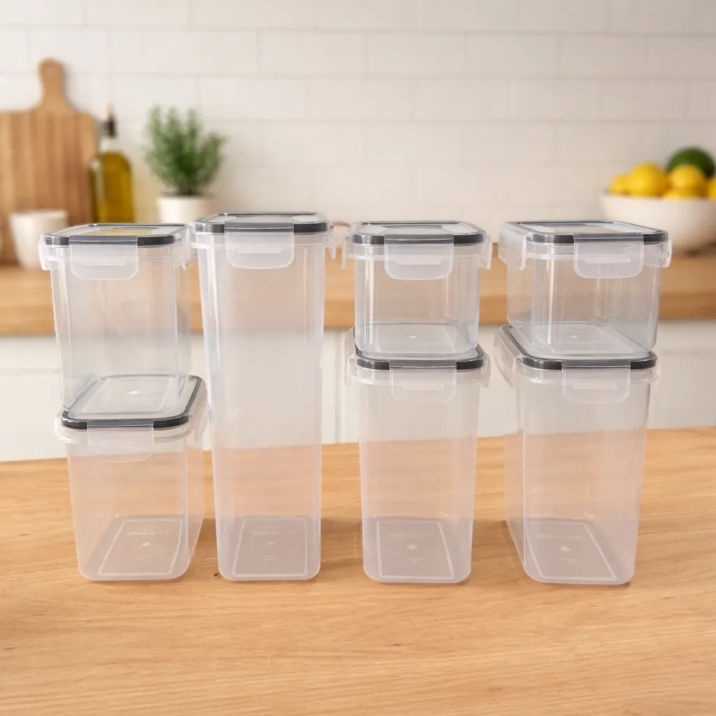 Set de frascos plásticos x7